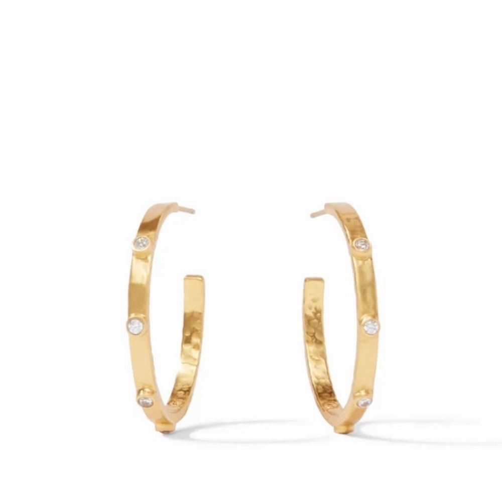 Julie Vos Crescent Hoop Earrings